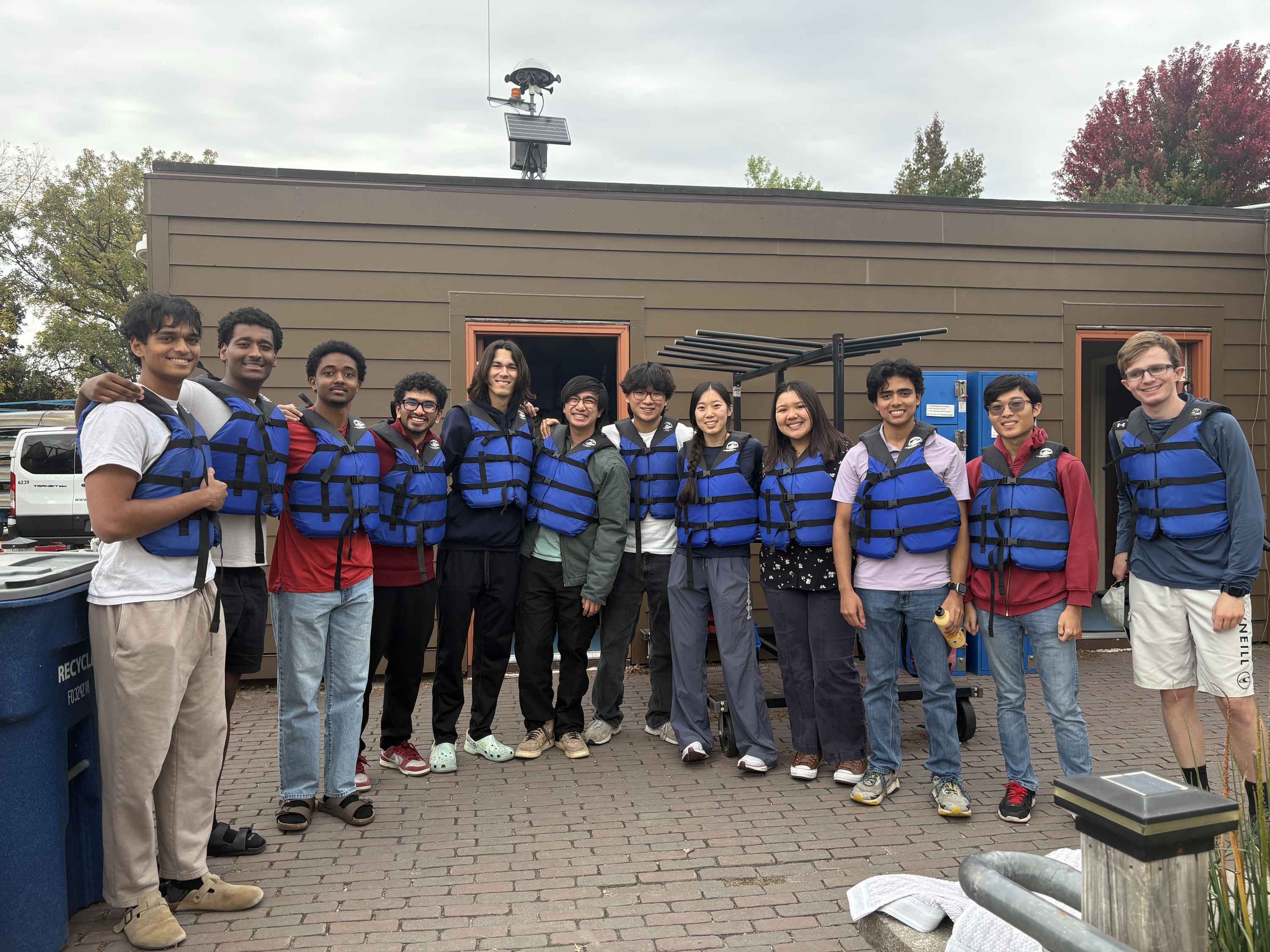 Picture in front of boat house