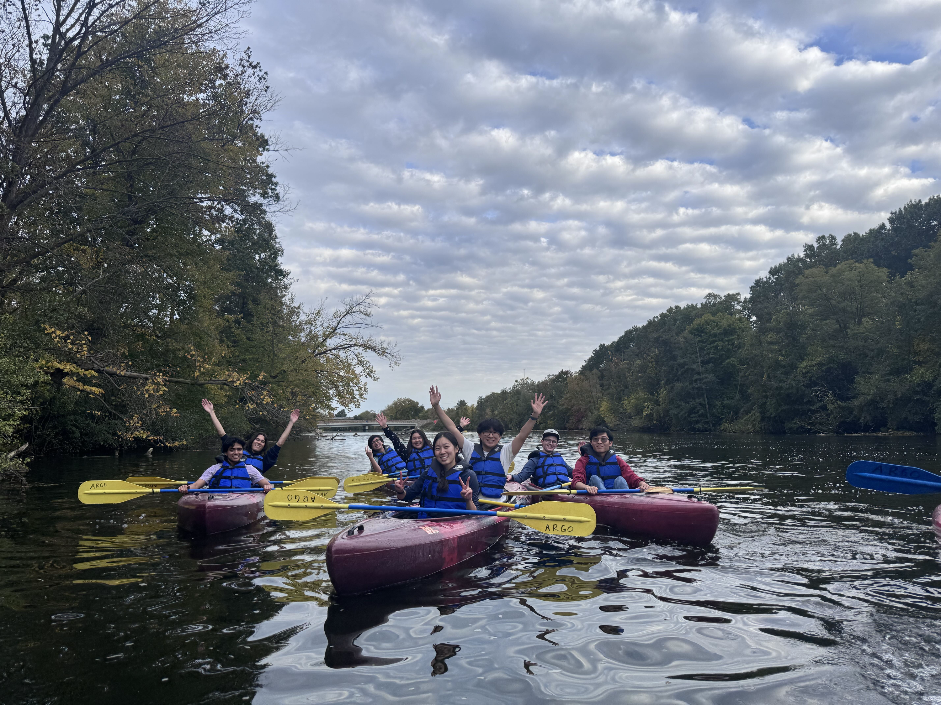 On the water together